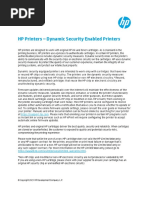 HP Printers - Dynamic Security Enabled Printers