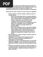 Un Motor Es La Parte de Una Máquina Capaz de Transformar Cualquier Tipo de Energía
