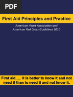 First Aid Principles and Practice