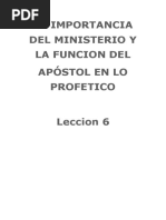 Lección 6 Academia Profética