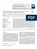 Electronic Waste Collection Systems Using Internet of Things IoT Household Electronic Waste Management in MalaysiaJournal of Cleaner Production