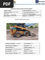 Informe de Operatividad Minicargador-Case - Seinco 2