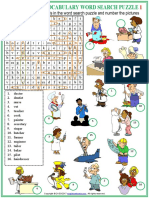 Occupations Vocabulary Esl Word Search