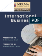 Modes of Entry Into International Business