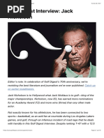 Golf Digest Interview - Jack Nicholson - Golf Digest