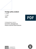 Foreign Policy Analysis