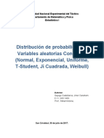 Distribucion Variable Aleatoria Continua (Ejercicios)