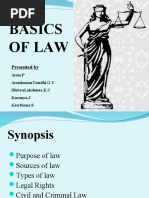 Basics of Law: Presented by