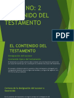 El Contenido Del Testamento