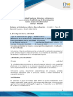 Guía de Actividades y Rubrica de Evaluación - Unidad 2 - Paso 3 - Selección Jueces y Diseño Laboratorio