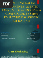 Aseptic Packaging Equipments, Aseptic Tank, Micro - Processor Controlled System Employed For Aseptic Packaging