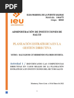 Actividad 1 Identificando Las Competencias Directivas en Casos Reales de La Planeación Estratégica en Instituciones Del Sector Salud