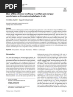 State of The Art Review On Efficacy of Xanthan Gum and Guar Gum Inclusion On The Engineering Behavior of Soils