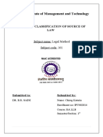 Salmonds Classification of Law