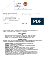 Liceo de Cagayan University: Apply Appropriate Planning Techniques and Tools in Business Decision Making