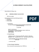 (A) Ammonia Energy Calculation