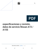 2021 Especificaciones y Revisión, Datos de Servicio Nissan A