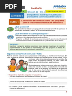 Actividad 3 - Dia 1 - s12 Exp 4 - Personal Social - Solucion de Conflictos - 28-06-21