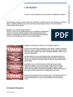 Reorganising The Occlusion