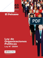 Ley-28094 - Ley de Organizaciones Políticas