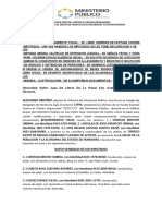 REQUERIMIENTO FISCAL Por Narcotráfico y Lavado de Activos