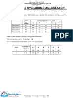 Mathematics Syllabus D (Calculator) : GCE Ordinary Level