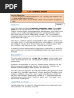 4.5.1 The Metric System: Learning Objective(s)