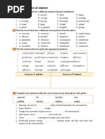 Unit 10: Sources of Energy: Convert Be Involve Use Pollute Release Replace Make