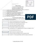 Third Quarter Learning Activity Sheet in English-Week 4