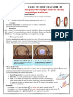 Mouvement Particule Chargée Magnétique