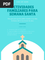 Actividades Familiares para Semana Santa