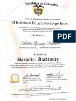 Diploma Bachiller Katerine