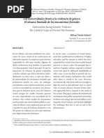 Las Universidades Frente A La Violencia de Género. El Alcance Limitado de Los Mecanismos Formales