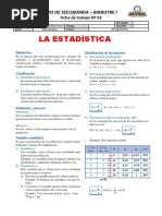 Estadística 5to Secundaria AAC