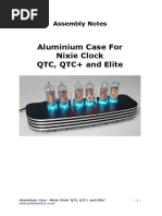 Aluminium Case For Nixie Clock QTC, QTC+ and Elite: Assembly Notes