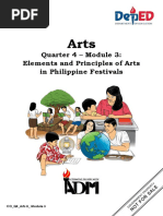 Quarter 4 - Module 3: Elements and Principles of Arts in Philippine Festivals