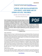 Investigation and Managements of Tomato Pest and Disease in Ondo State, Nigeria