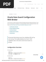 Oracle Data Guard Configuration With Broker