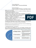 Guía de Trabajo Del Tema 3. Evaluación Del Aprendizaje