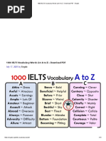 1000 IELTS Vocabulary Words List A To Z - Download PDF - Engdic