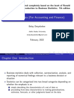 Basic Statistics (For Accounting and Finance)