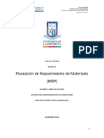 TRABAJO INDIVIDUAL - Administración de Operaciones - Examen 1