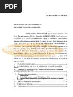 Goyeneche Interpone Revocatoria Ante El Jurado de Enjuiciamiento