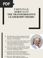 Carolina S. Agravante The Transformative Leadership Theory