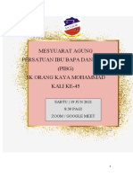 Buku Program Mesyuarat Pibg 2021