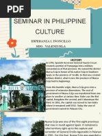 Seminar in Philippine Culture Nueva Ecija