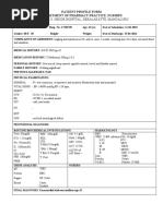 Justice K.S. Hegde Hospital, Deralakatte, Mangaluru: Patient Profile Form Department of Pharmacy Practice, Ngsmips