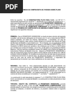 Contrato de Promesa de Compraventa de Vivienda Sobre Plano