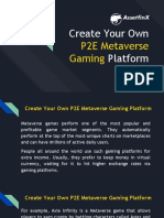 Create Your Own P2E Metaverse Gaming Platform