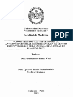 CONOCIMIENTOS Y ACTITUDES SOBRE LA Anticoncepcion de Emergencia